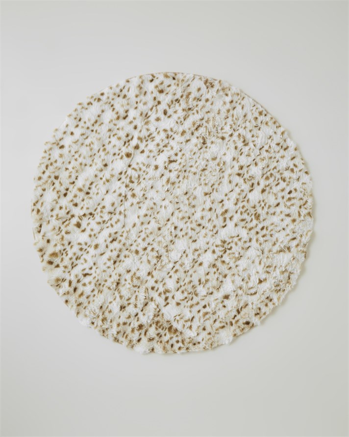 Terra Pelüş Halı 120 cm Kahve - Bej