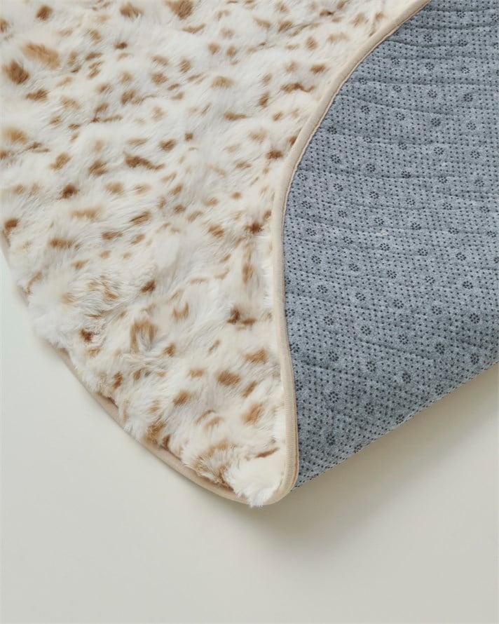 Terra Pelüş Halı 120 cm Kahve - Bej