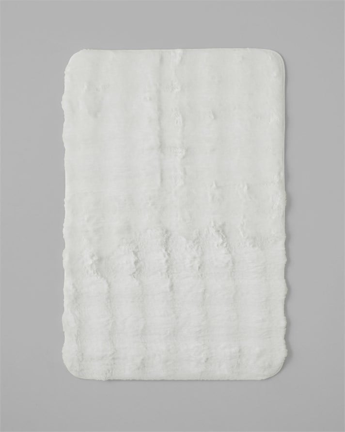 Terra Pelüş Halı 60x90 cm Beyaz
