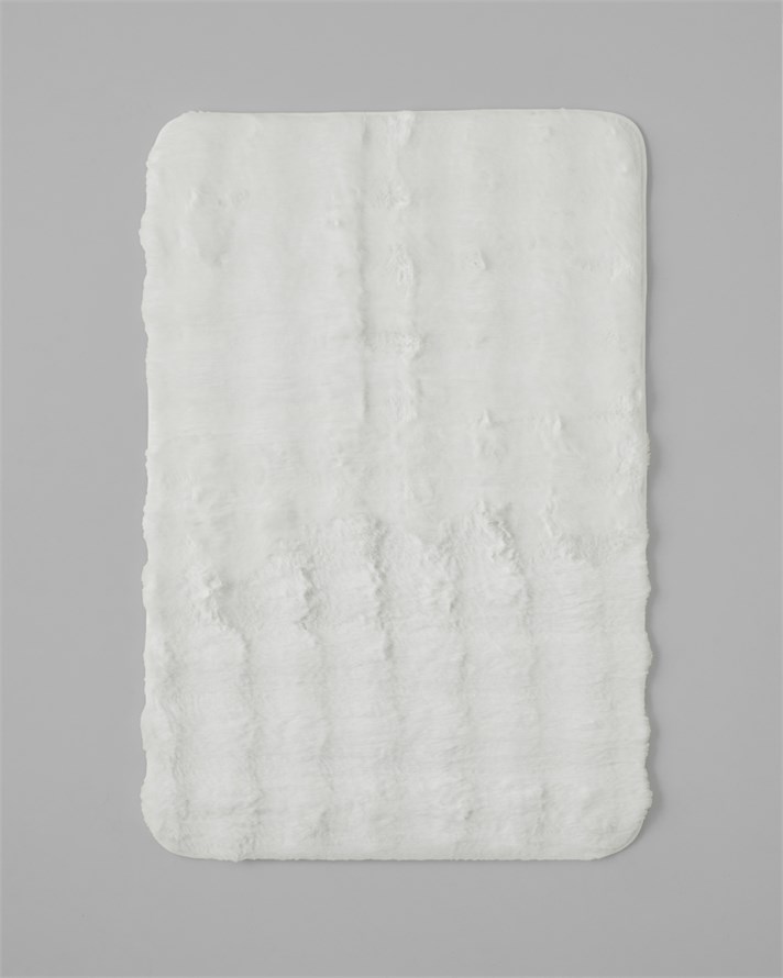Terra Pelüş Halı 60x90 cm Beyaz