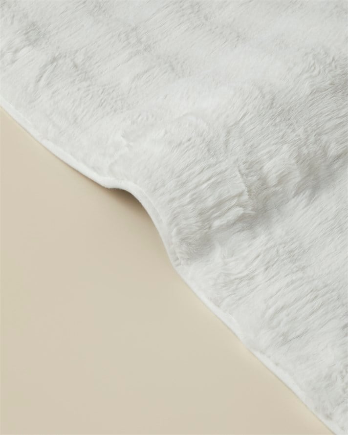 Terra Pelüş Halı 60x90 cm Beyaz