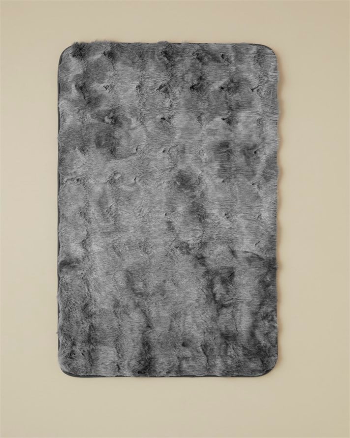 Terra Pelüş Halı 60x90 cm Gri