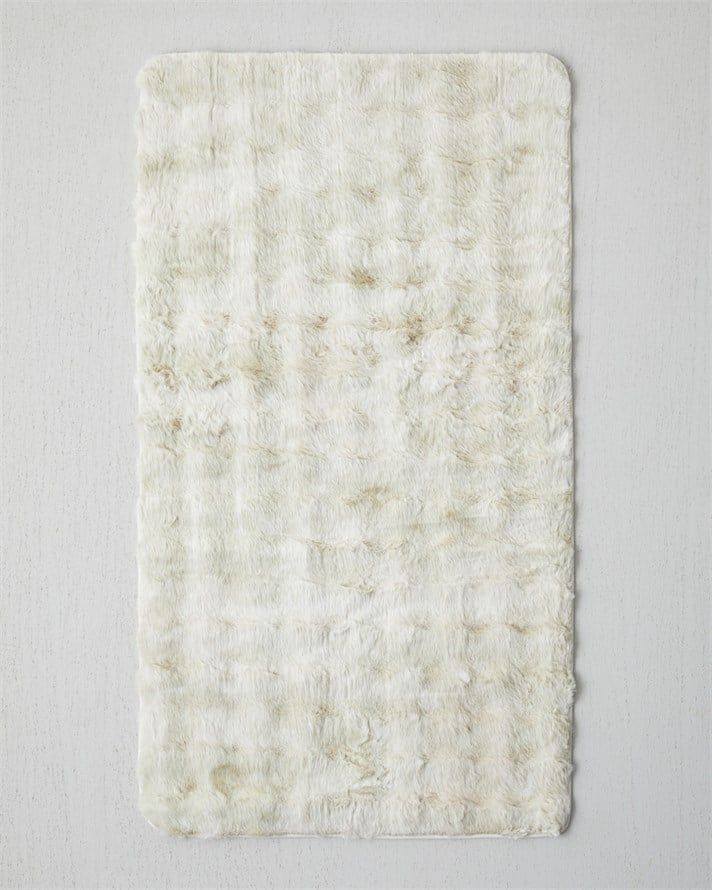 Terra Pelüş Halı 80x150 cm Bej