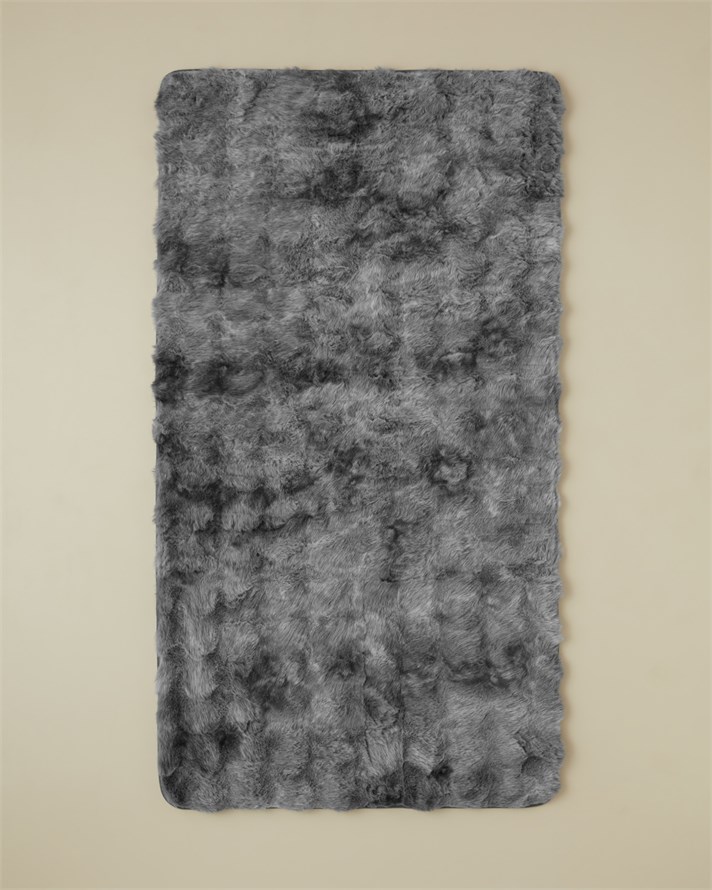 Terra Pelüş Halı 80x150 cm Gri
