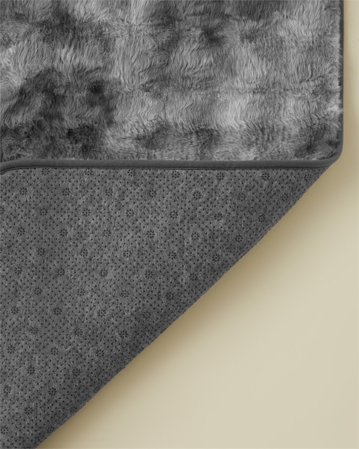 Terra Pelüş Halı 80x150 cm Gri