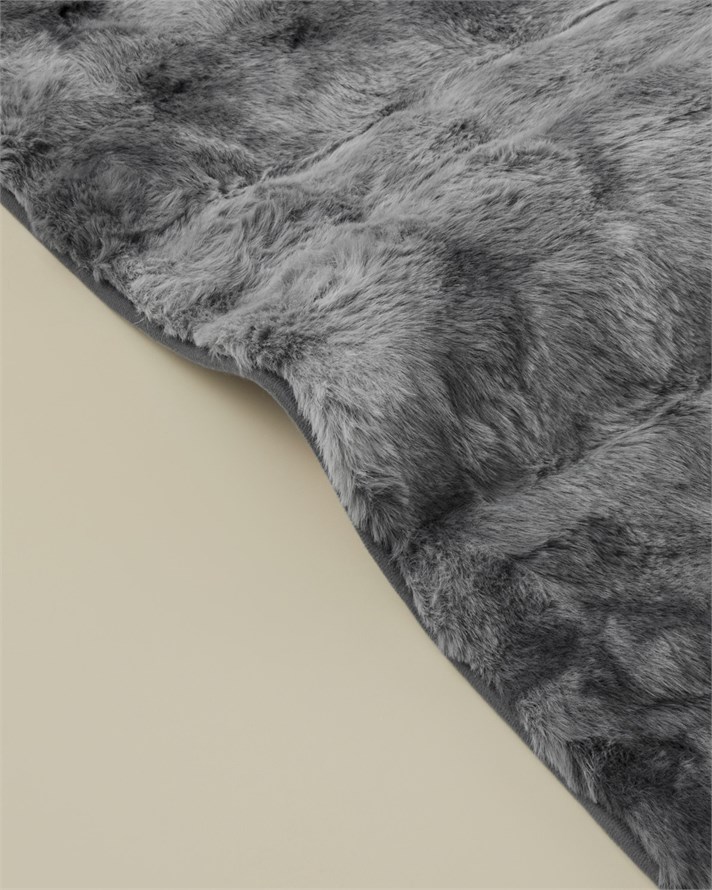 Terra Pelüş Halı 80x150 cm Gri