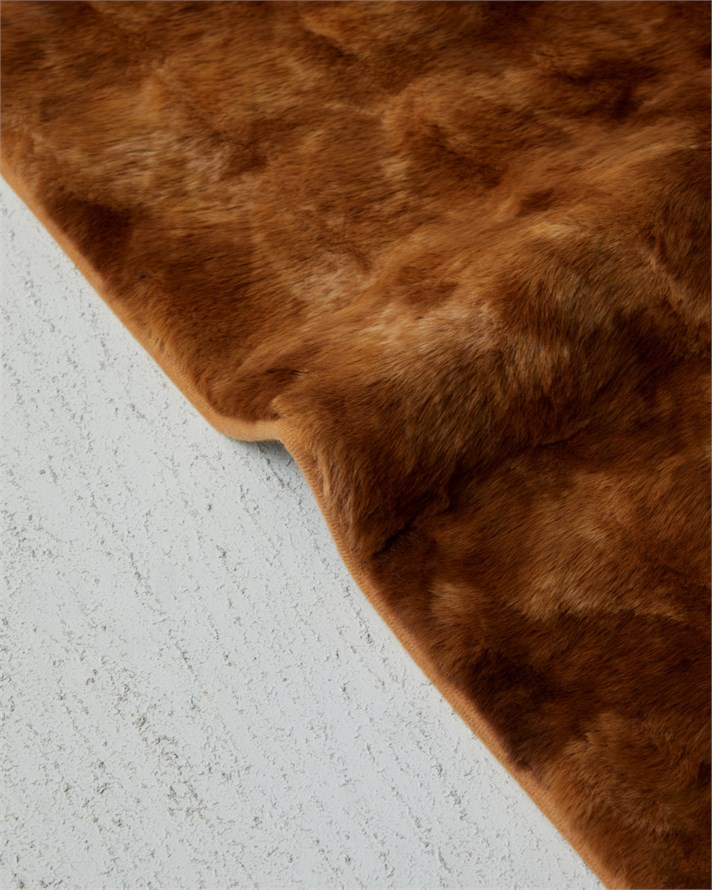 Terra Pelüş Halı 80x150 cm Kahve