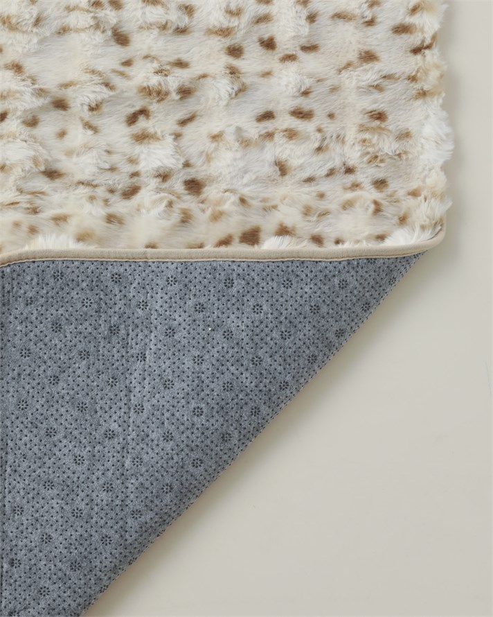 Terra Pelüş Halı 80x150 cm Kahve - Bej