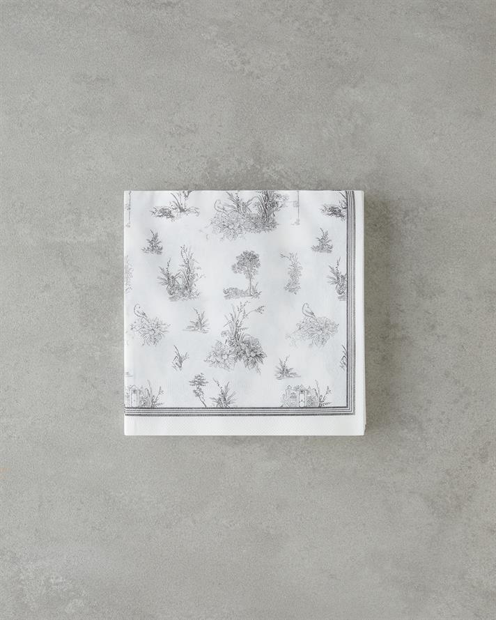 Thaliana 20li Kağıt Peçete 33x33 cm Siyah - Beyaz