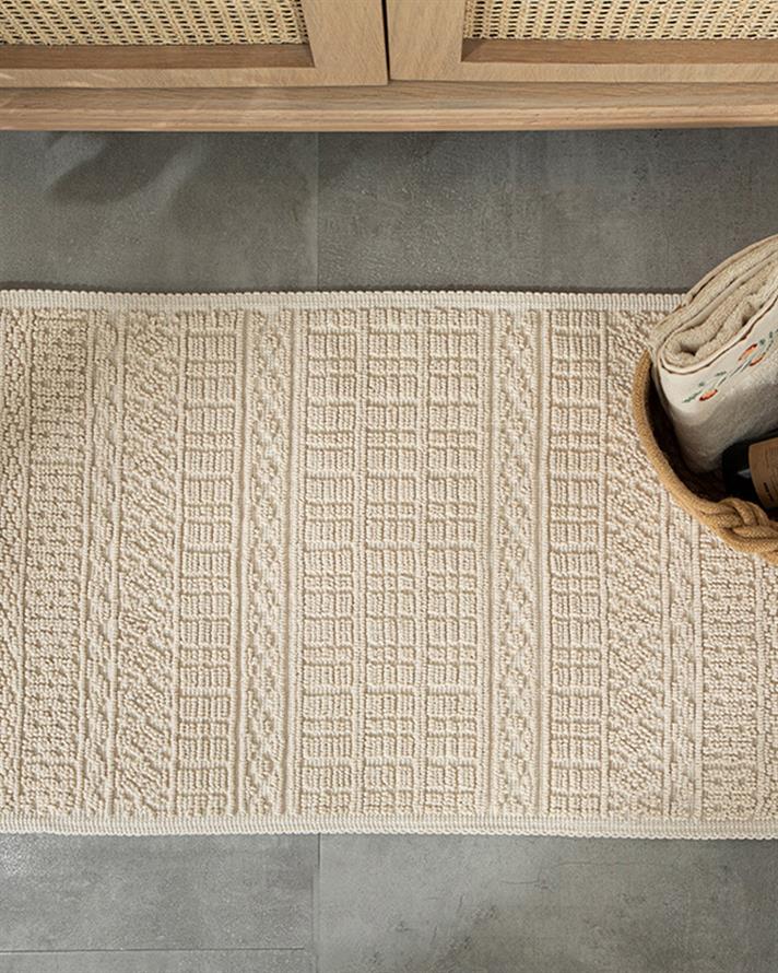 Thore Pamuklu Kilim Krem
