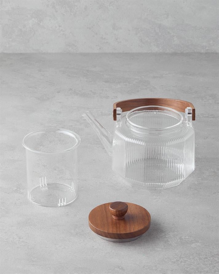 Tiara Borosilikat Cam Demlik 600 ml Şeffaf