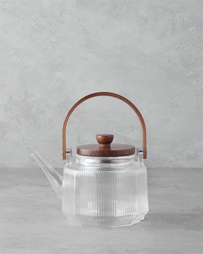 Tiara Borosilikat Cam Demlik 600 ml Şeffaf