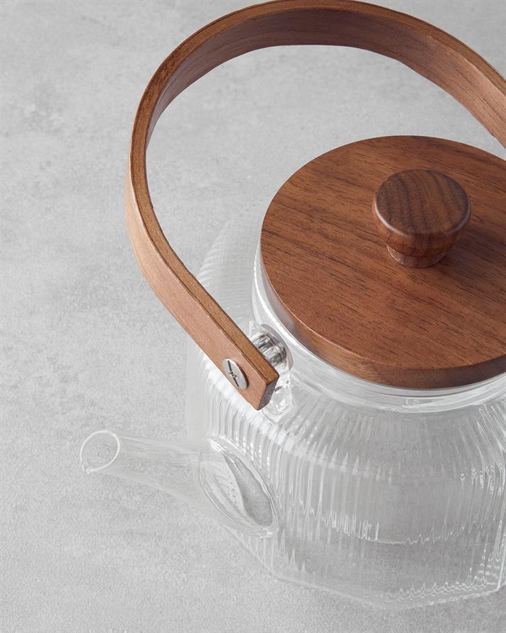 Tiara Borosilikat Cam Demlik 600 ml Şeffaf