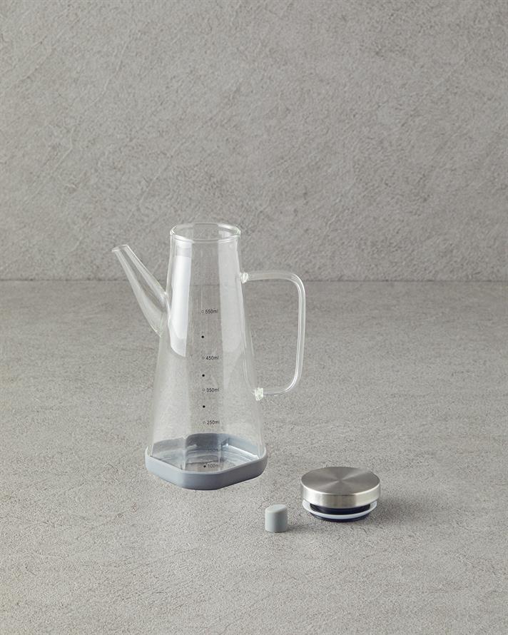 Tinna Borosilikat Yağdanlık 550 ml Şeffaf