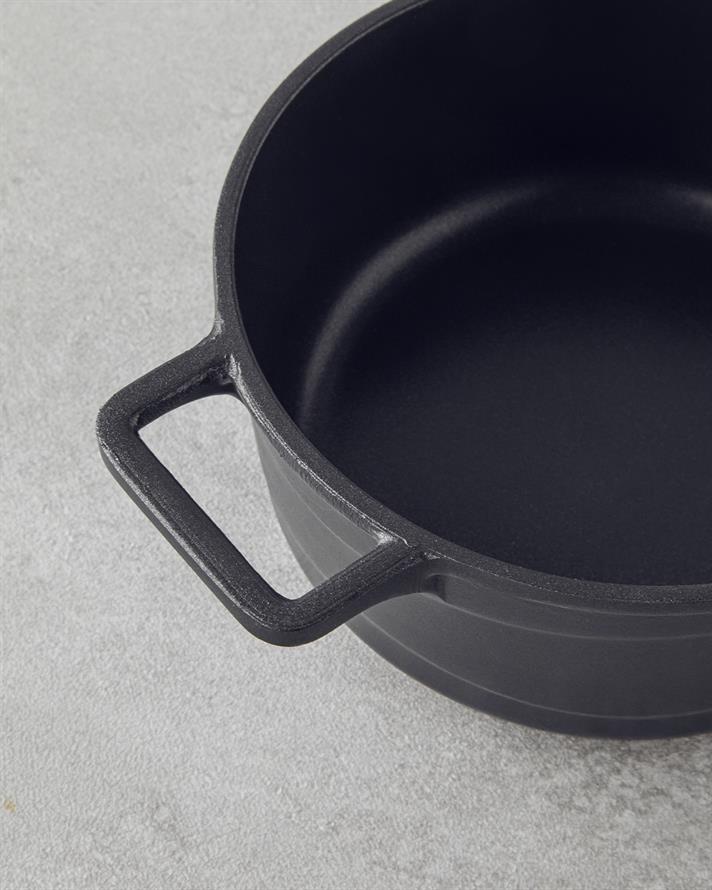 Tiny Taste Döküm Mini Tencere Seti 14x14x14 cm Siyah