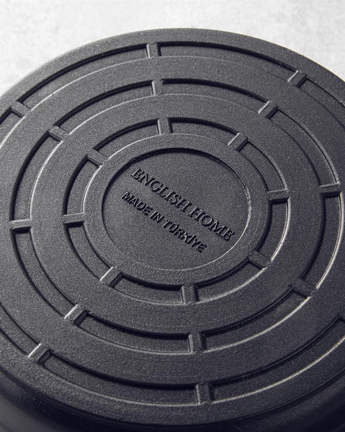 Tiny Taste Döküm Mini Tencere Seti 14x14x14 cm Siyah