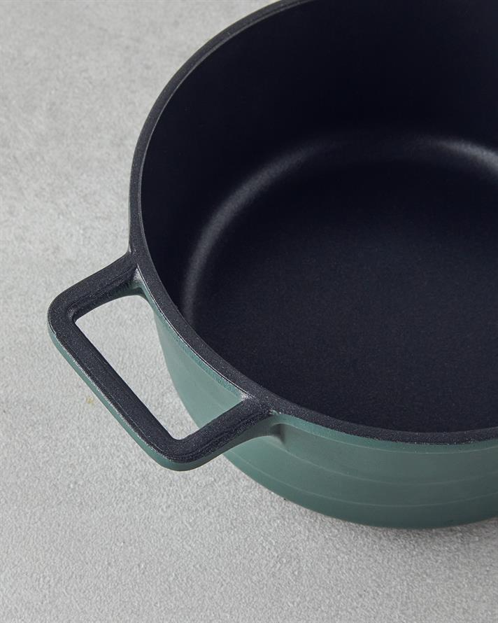 Tiny Taste Döküm Mini Tencere Seti 14x14x14 cm Yeşil