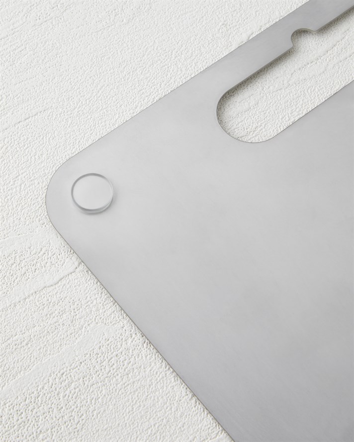 Titan Cut Paslanmaz Çelik Kesme Tahtası 24x34 cm Gri