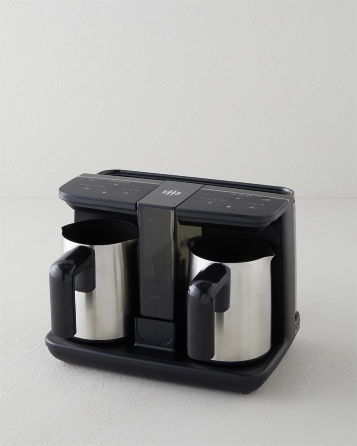 English Home TKM 6020 Çift Hazneli İkili Türk Kahvesi Makinesi Siyah-Krom