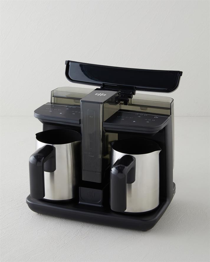 English Home TKM 6020 Çift Hazneli İkili Türk Kahvesi Makinesi Siyah-Krom