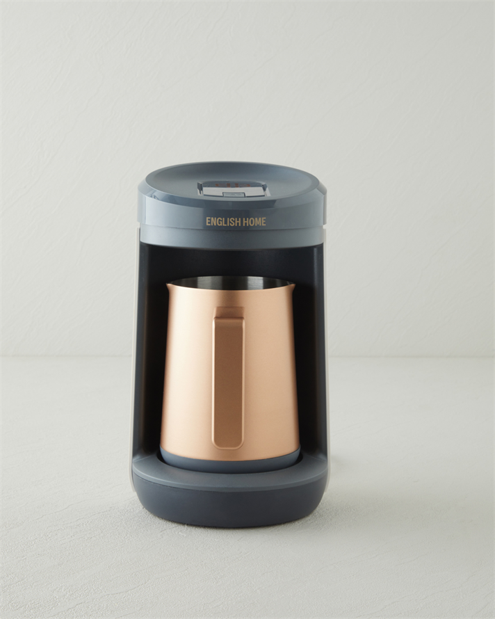 English Home TKM 6031 Çelik Cezve Çift Taşım Türk Kahvesi Makinesi Beyaz-Bakır