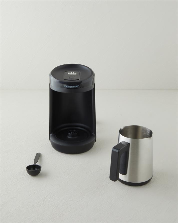 English Home TKM 6031 Çelik Cezve Çift Taşım Türk Kahvesi Makinesi Siyah-Krom