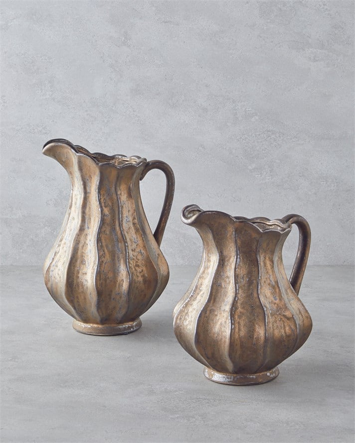 Toscana Seramik Vazo 24,5 cm Bronz