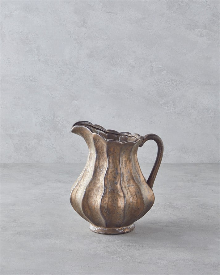 Toscana Seramik Vazo 24,5 cm Bronz