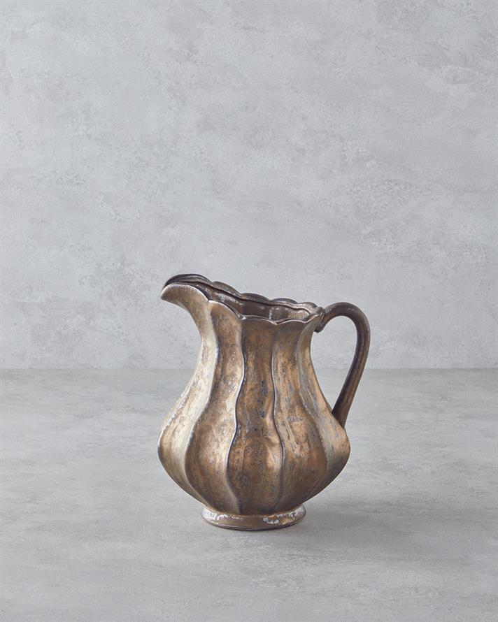 Toscana Seramik Vazo Bronz