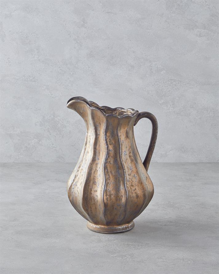 Toscana Seramik Vazo Bronz