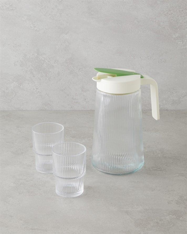 Trace Cam 3 Parça Su Takımı 1200 ml + 180 ml Şeffaf