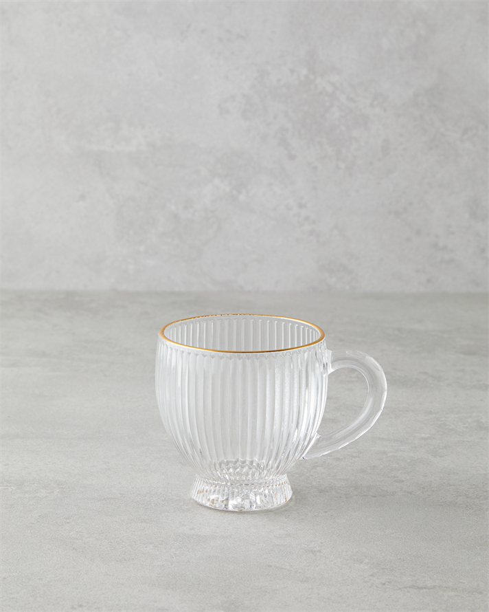 Trails Cam 2li Kupa 195 ml Şeffaf-Gold