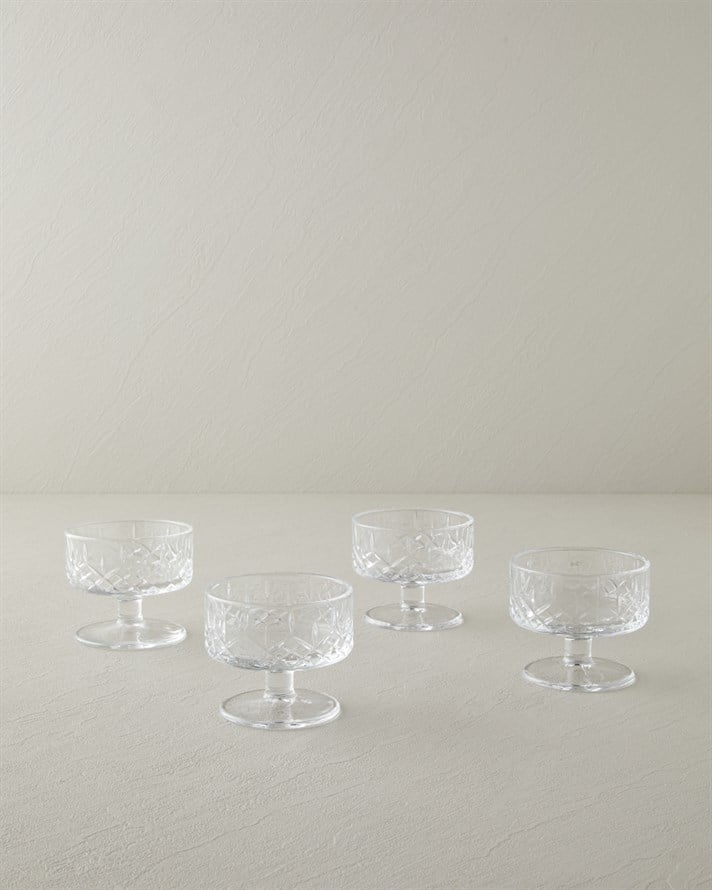 Trigon Cam 4lü Cup 160 ml Şeffaf