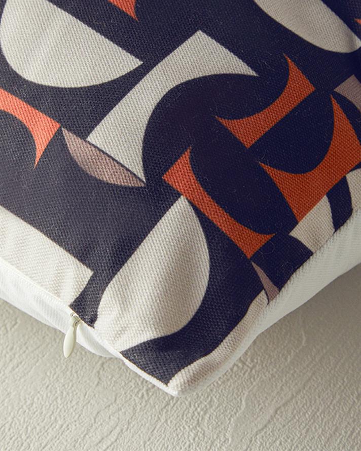 Trina Dekoratif Kırlent Ekru-Kiremit