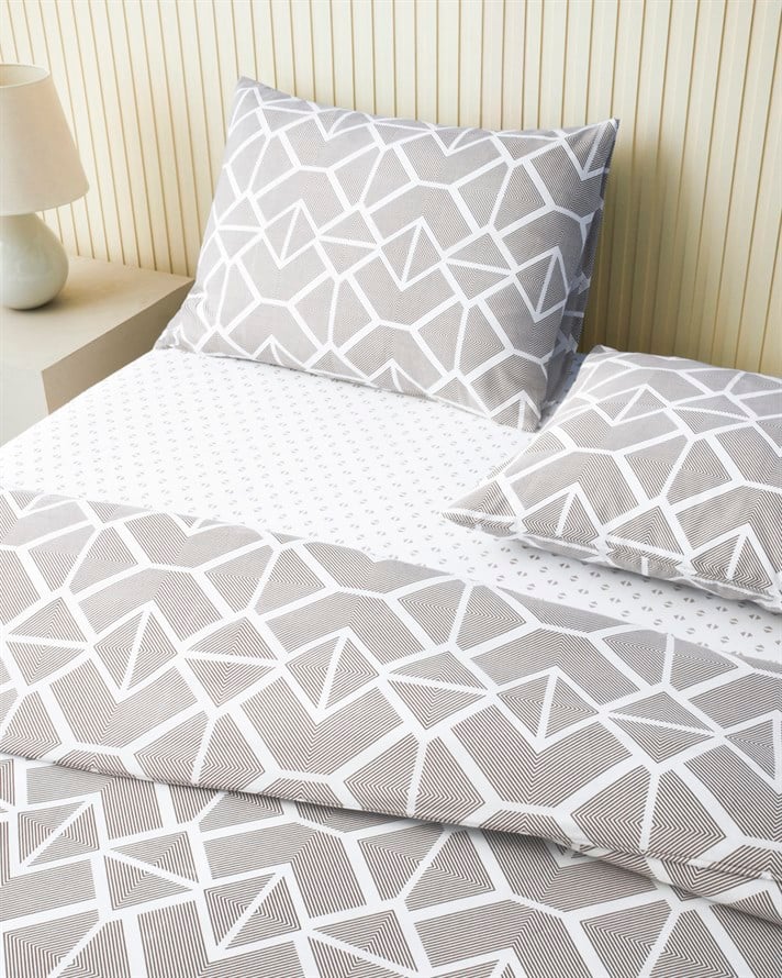 Triweave Kolay Ütülenir Çift Kişilik Nevresim Takımı 200x220 cm Bej