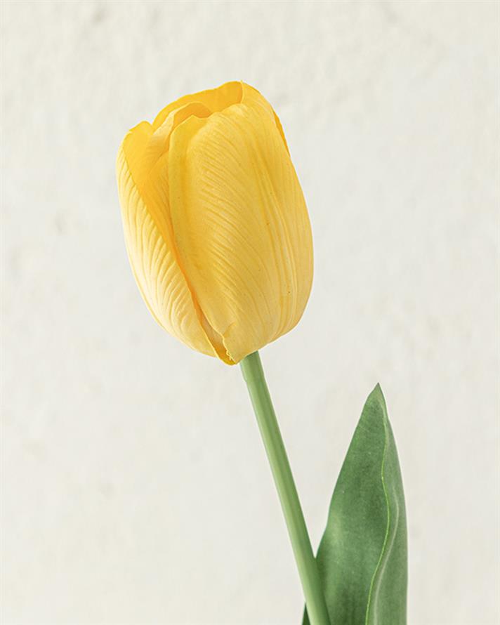Tulip Garden Tek Dal Yapay Çiçek Sarı