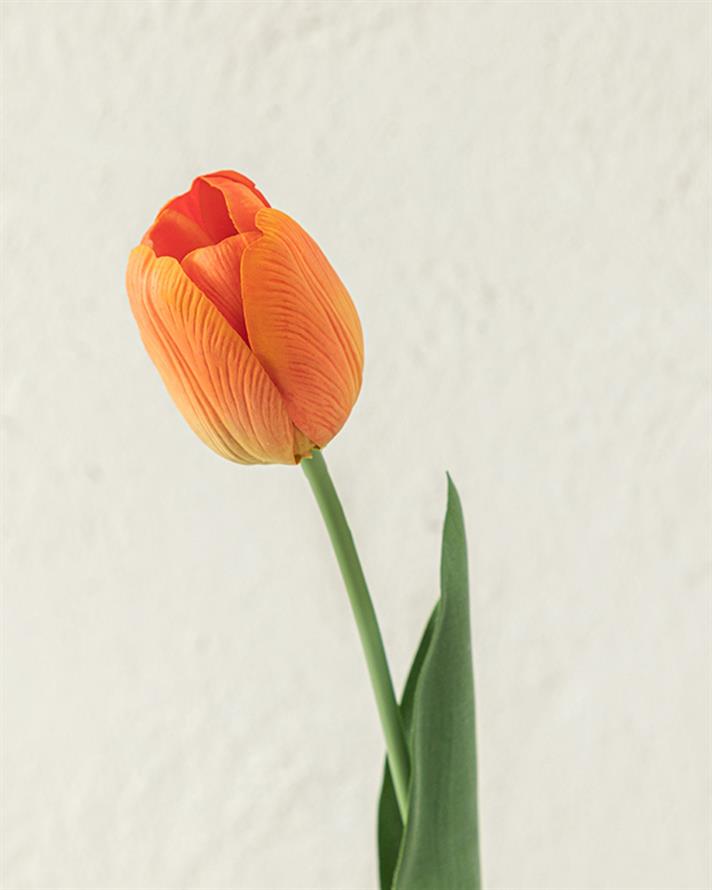 Tulip Garden Tek Dal Yapay Çiçek Turuncu