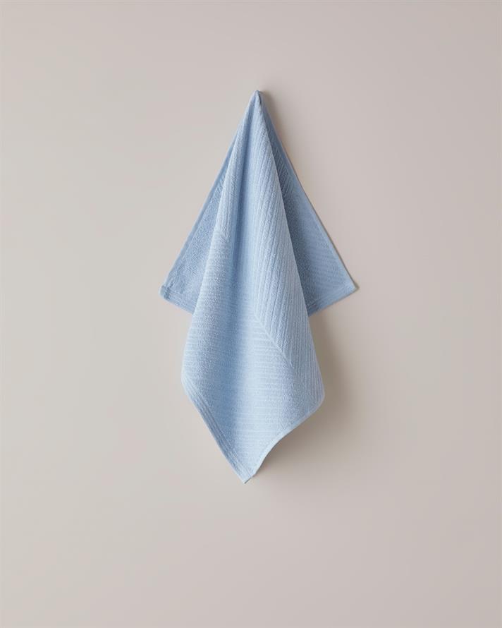 Twill Pamuk Yüz Havlusu 50x70 cm Açık Mavi