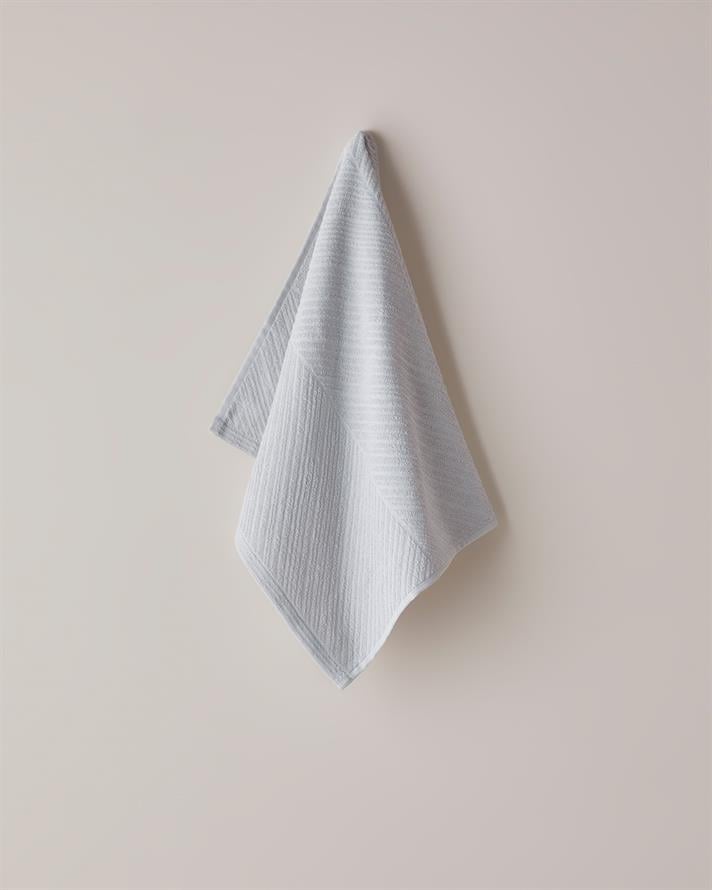 Twill Pamuk Yüz Havlusu 50x70 cm Açık Gri
