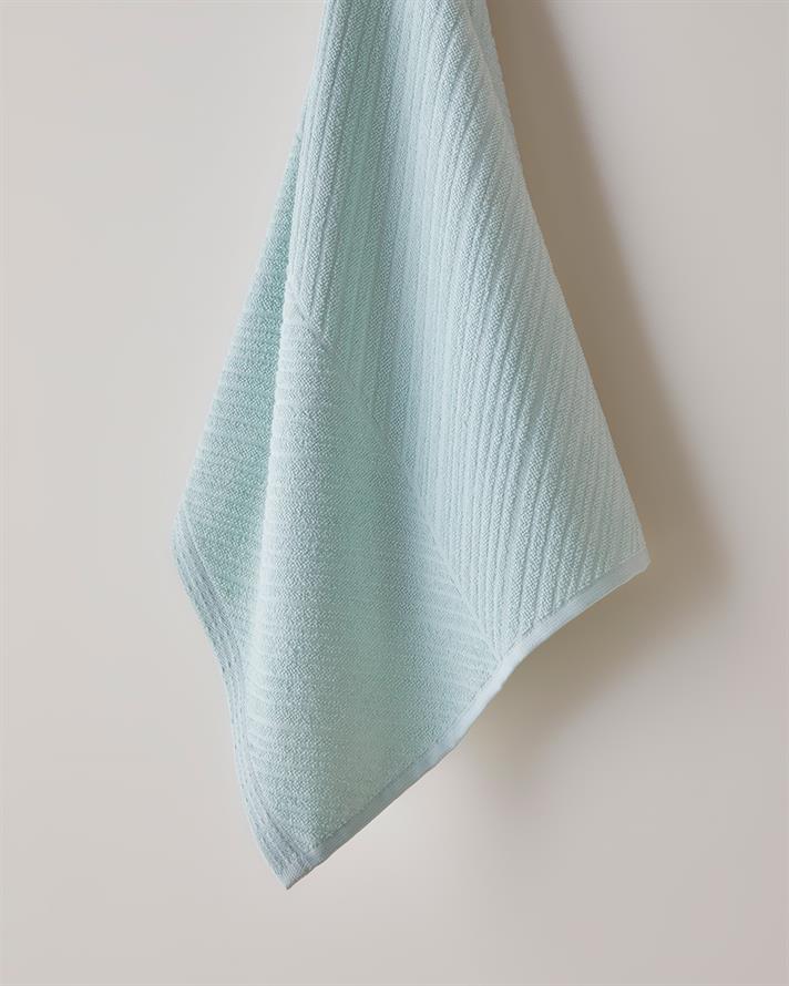 Twill Pamuk Yüz Havlusu 50x70 cm Su Yeşili