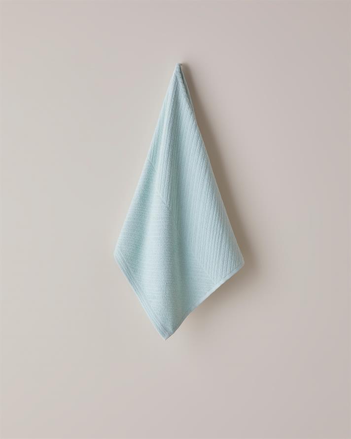 Twill Pamuk Yüz Havlusu 50x70 cm Su Yeşili