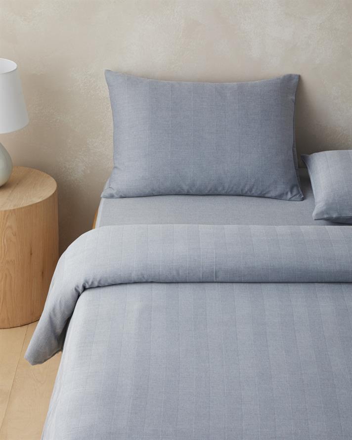 Twiluxe  İpliği Boyalı Çift Kişilik Nevresim Takımı 200x220 cm Lacivert