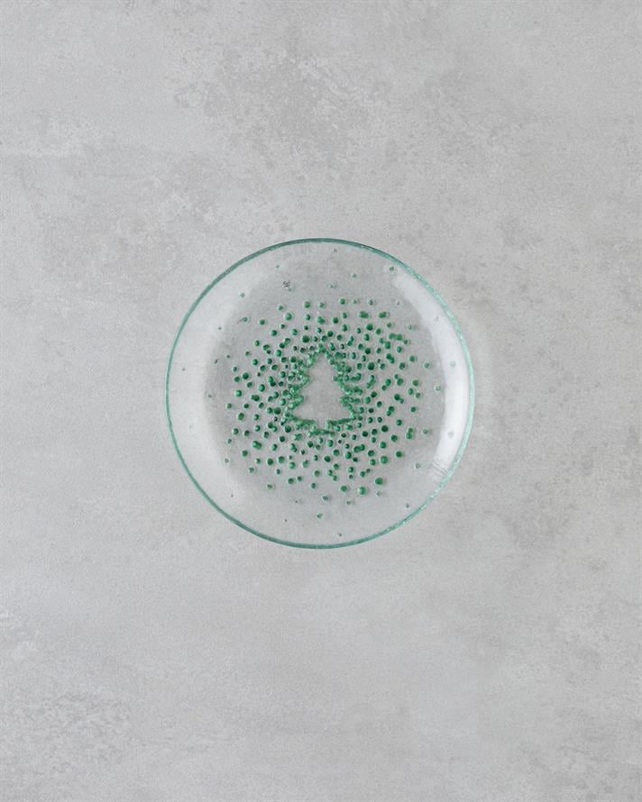 Twinkle Tree Cam Pasta Tabağı 16 cm Yeşil