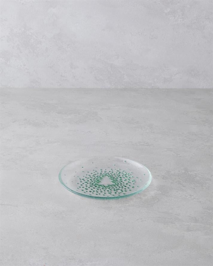 Twinkle Tree Cam Pasta Tabağı 16 cm Yeşil