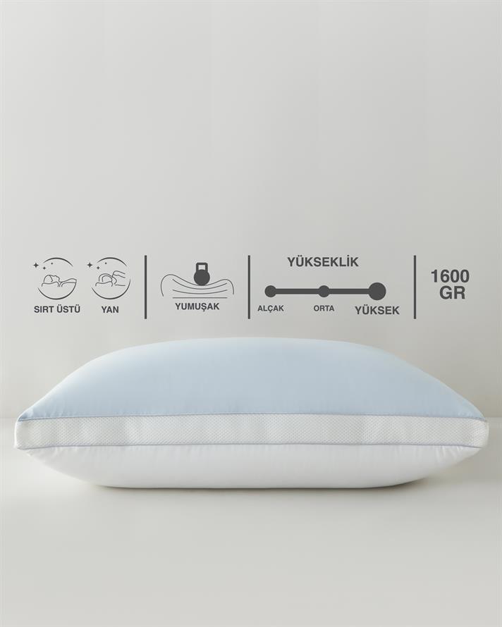 Twist Cool & Warm Yastık 50x70 cm Mavi-Beyaz