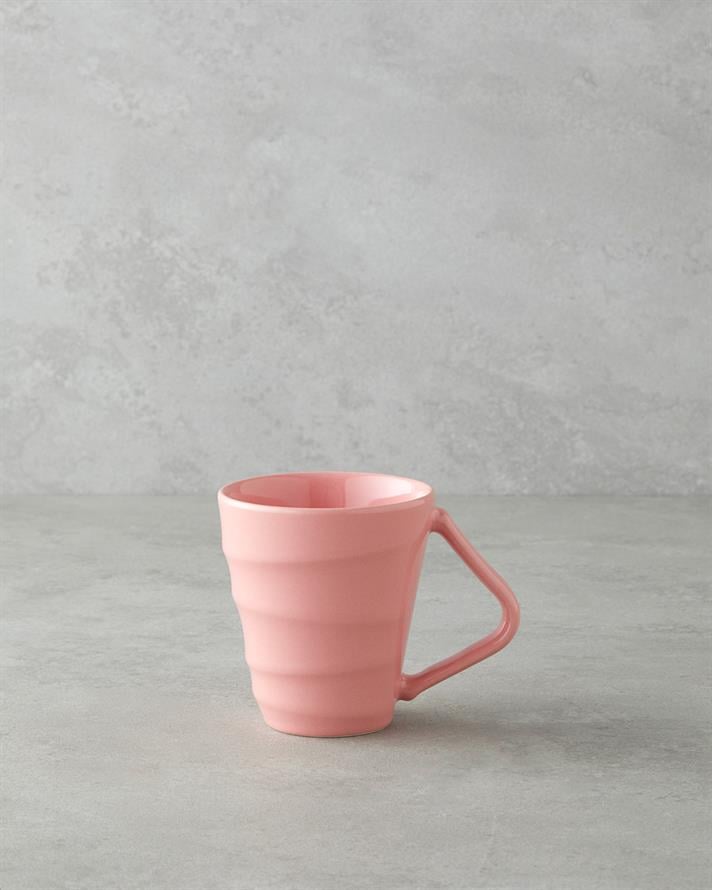 Twisty Seramik Kupa 255 ml Pembe