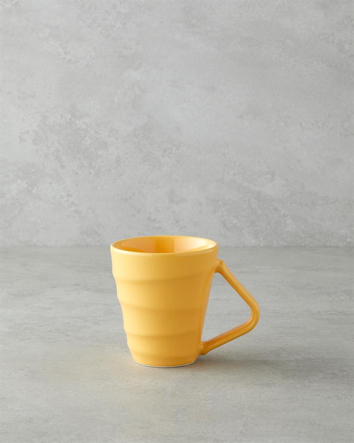 Twisty Seramik Kupa 255 ml Sarı