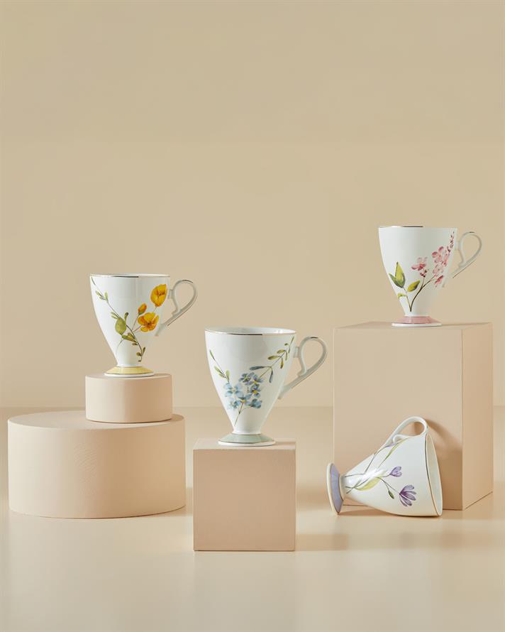 Valentina New Bone China Kupa 300 ml Açık Yeşil