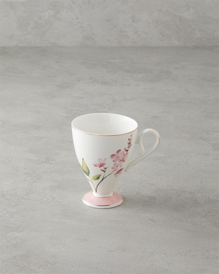 Valentina New Bone China Kupa 300 ml Pembe