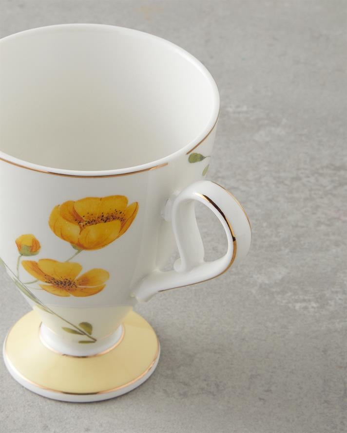 Valentina New Bone China Kupa 300 ml Sarı